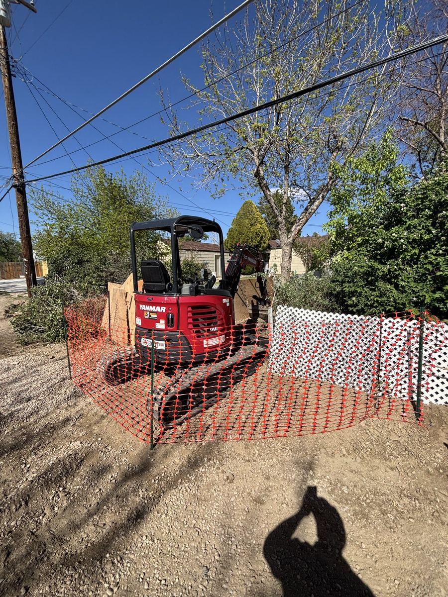 Sewer line excavation and replacement completed by Hanson Plumbing Solutions, financing available through Wisetack